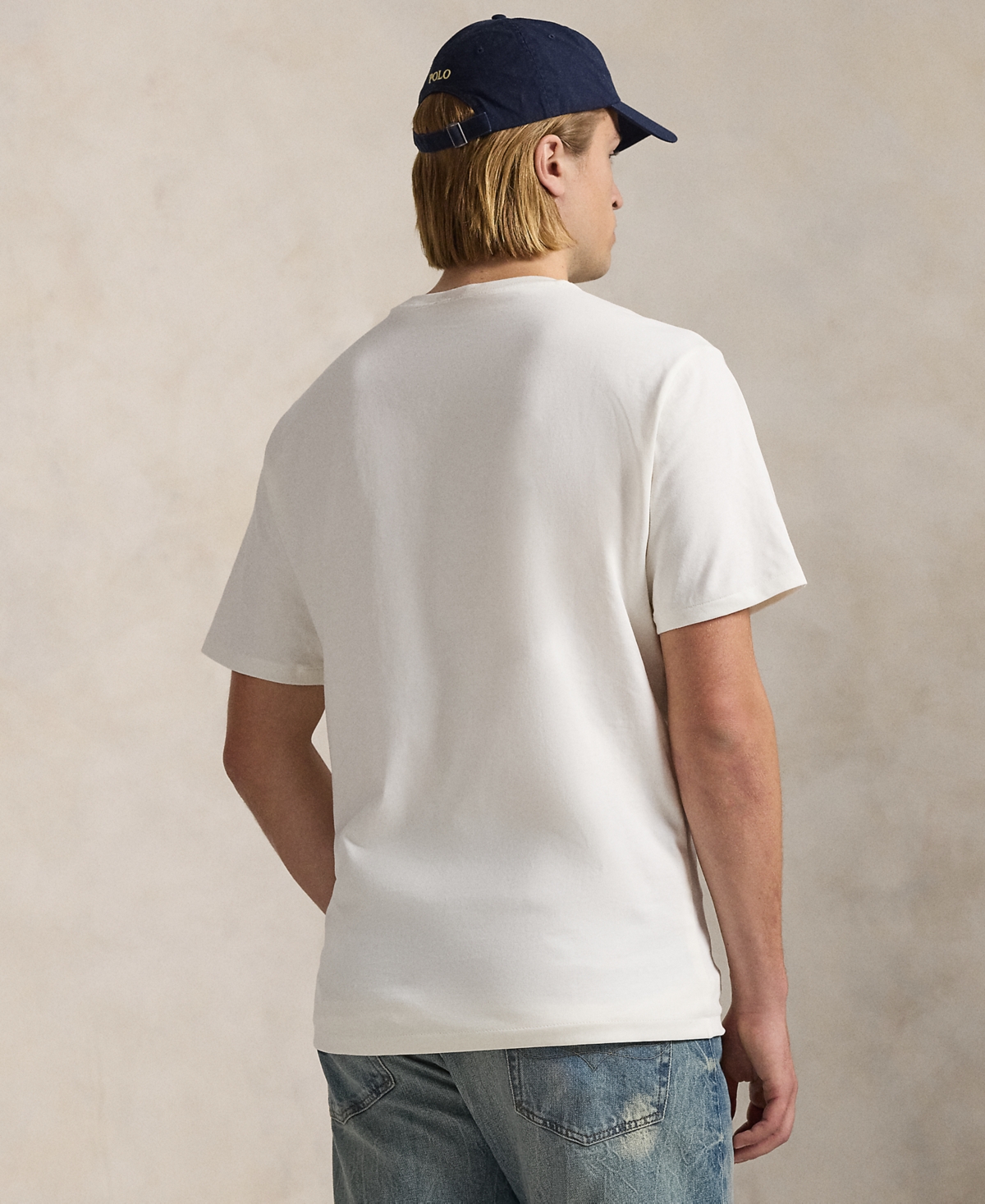 Polo Ralph Lauren Men's Big & Tall Embroidered Jersey T-shirt In White