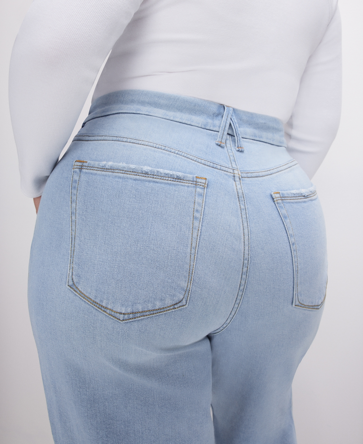Good American Good Skate Wide Leg Jeans In Indigo