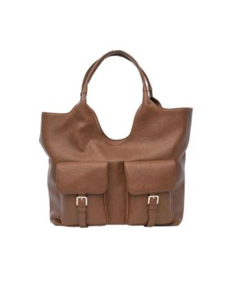 Royale Faux Leather Tote Bag