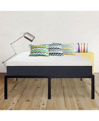 California King Heavy-Duty Metal Platform Bed Frame with Adjustable Height and Sturdy Support