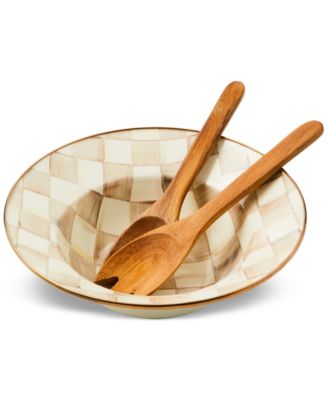 Mackenzie-childs Mackenzie Childs Mocha Check Collection In Mocha