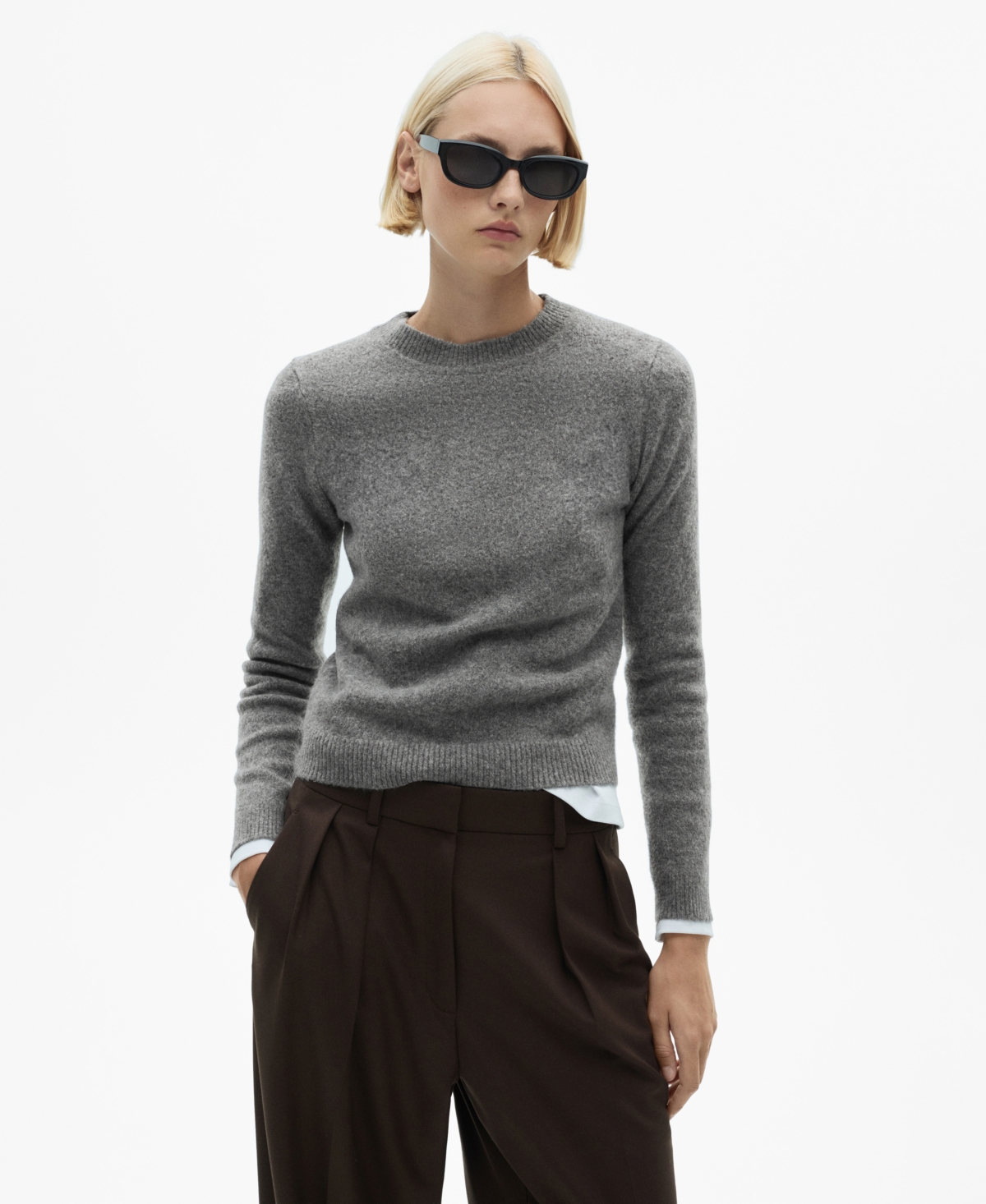 Mango Women's Long-Sleeve Knitted Sweater