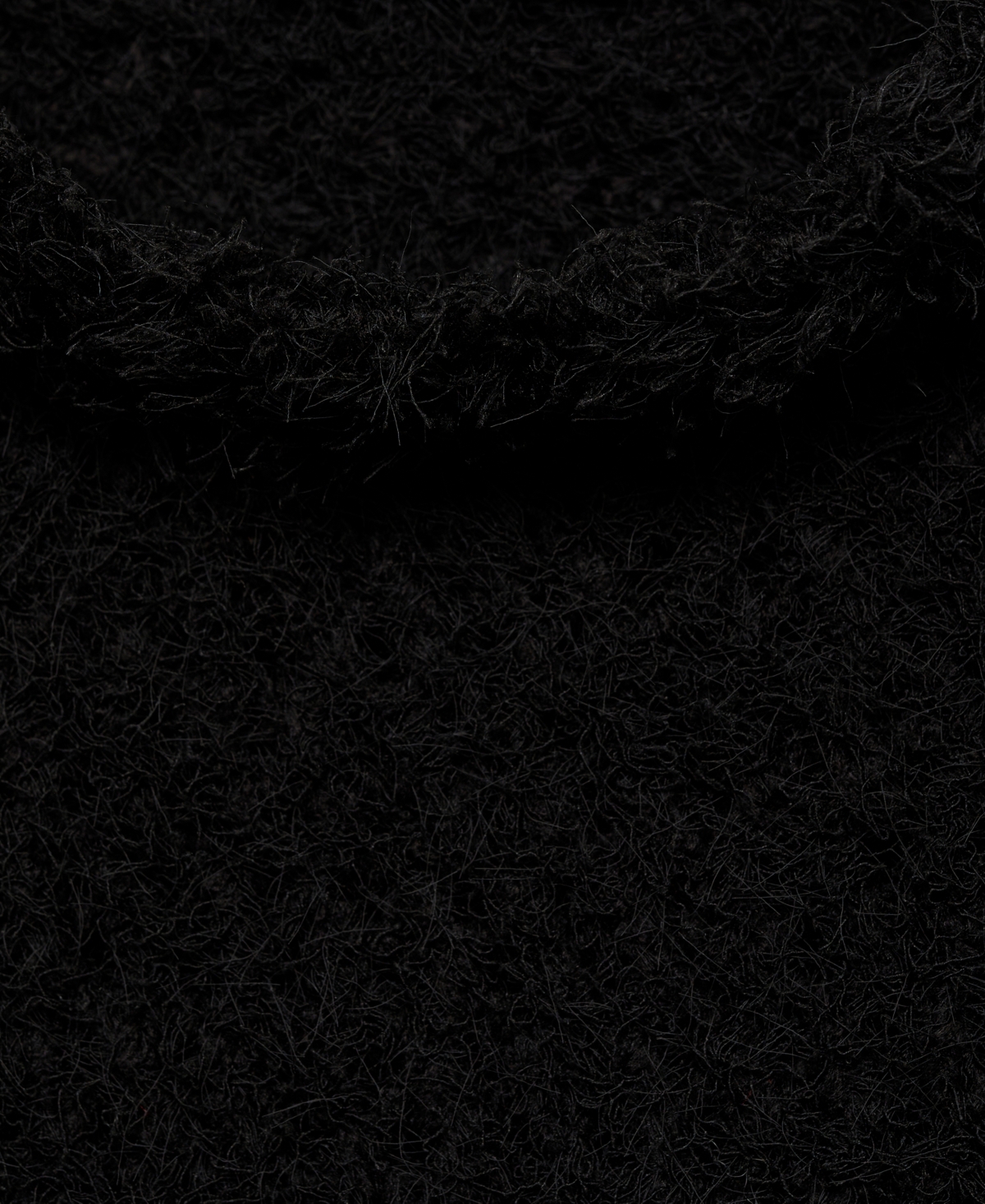 Mango Women's Fur-effect Knitted Sweater In Black