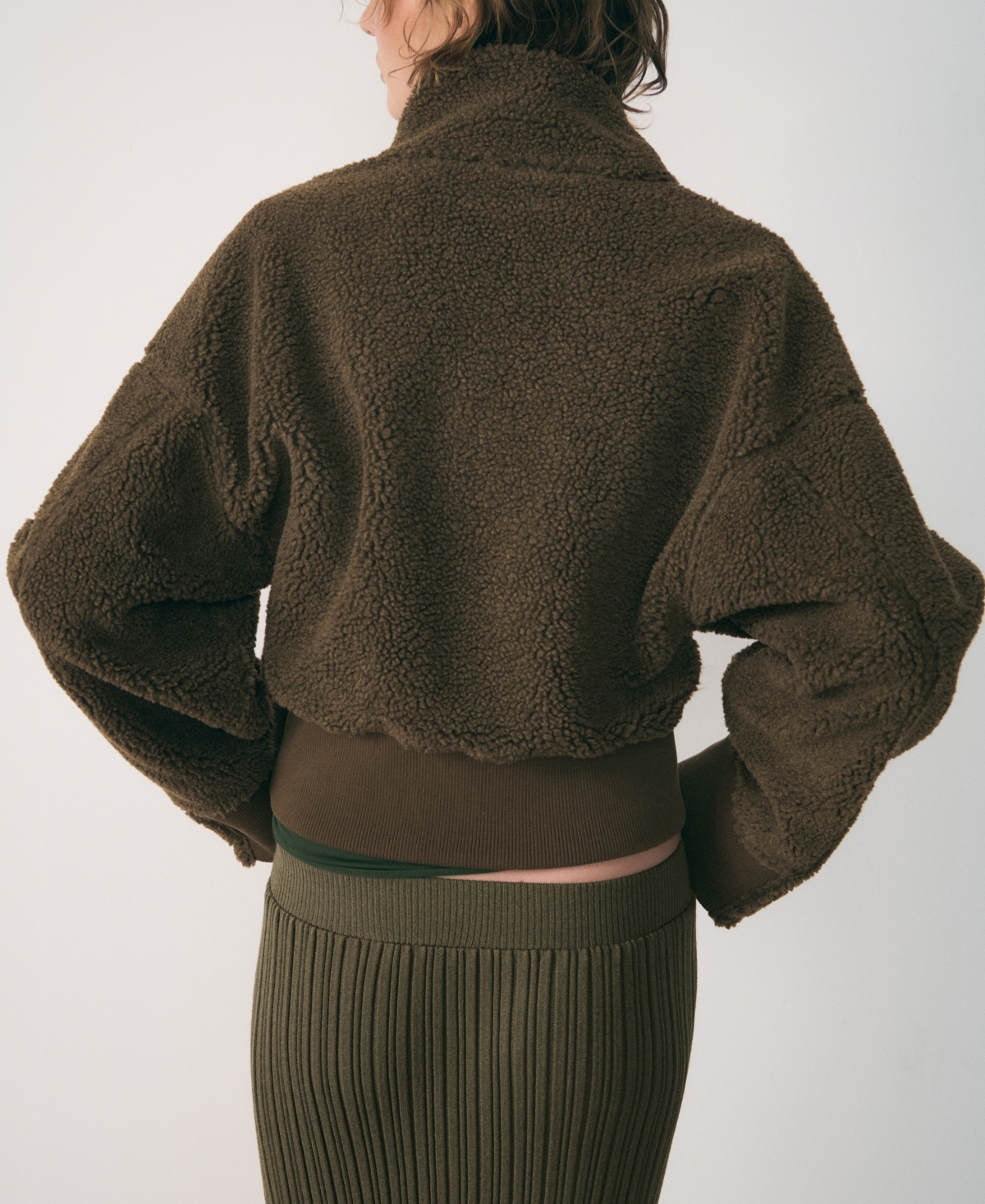 Mango Women's Zipper Detail Fleece Sweatshirt