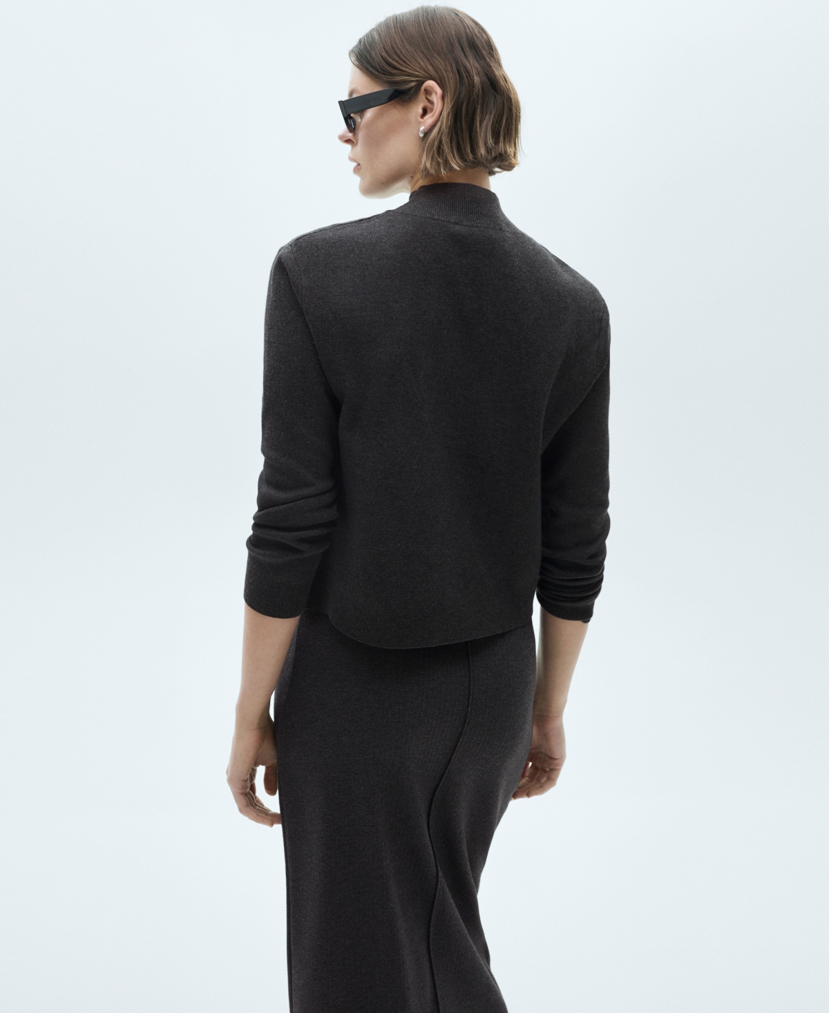 Mango Women's Perkins-Neck Knitted Sweater