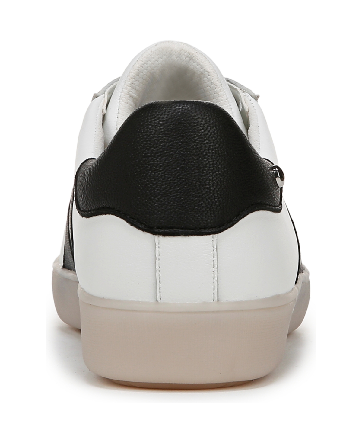 Naturalizer Women's Medina Round Toe Lace Up Sneakers In White,black Leather