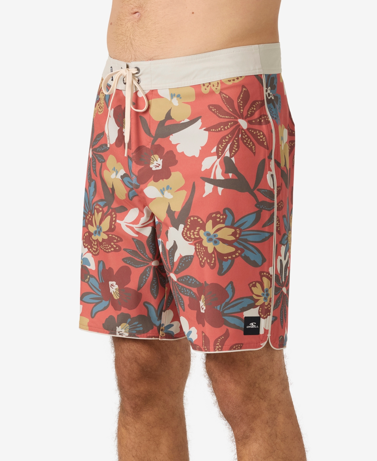 O'neill Men's Hyperfreak Mysto Scallop 19 Shorts In Ginger Spice