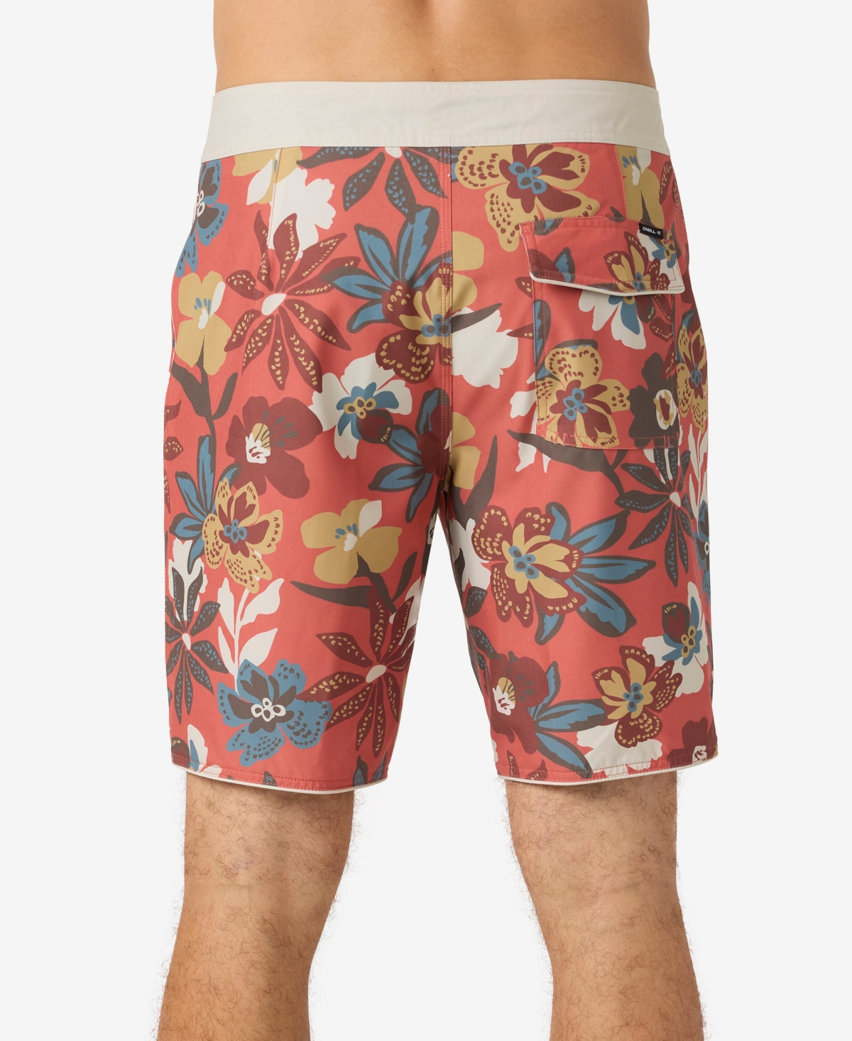O'neill Men's Hyperfreak Mysto Scallop 19 Shorts In Ginger Spice