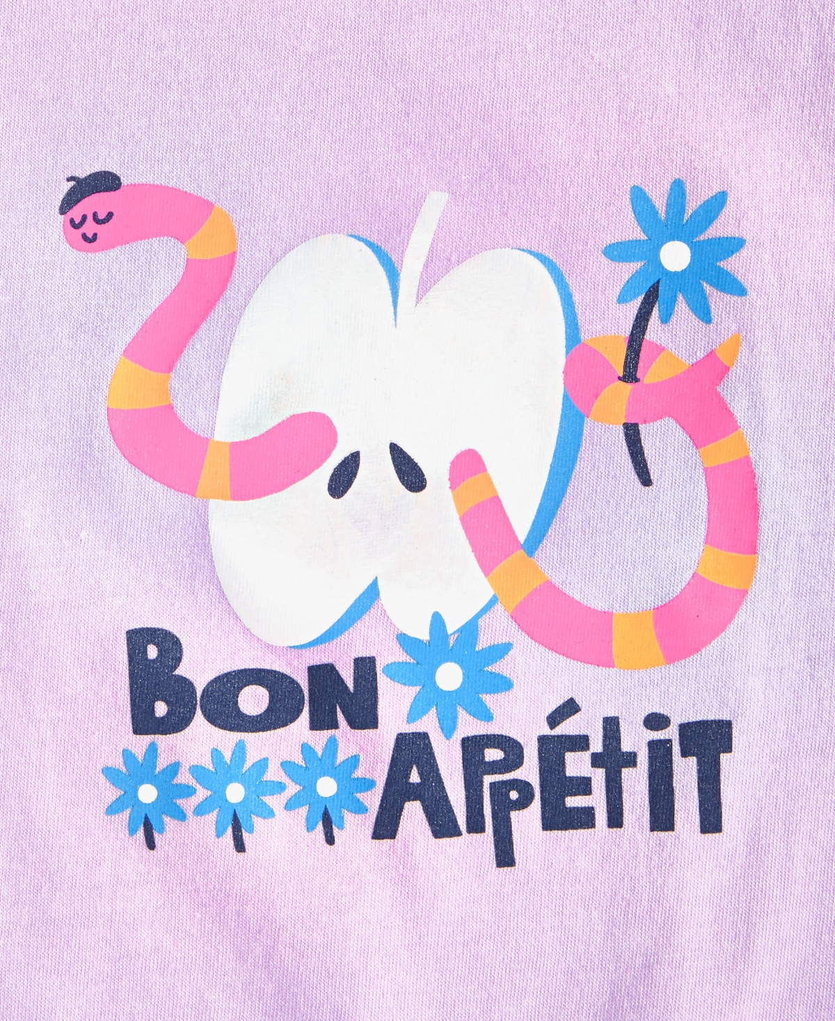 Epic Threads Toddler Girl Bon Appetit Graphic T-shirt, Exclusively At Macy's In Lilac Moon