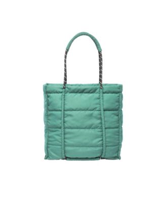 Palm Faux Leather Tote Bag