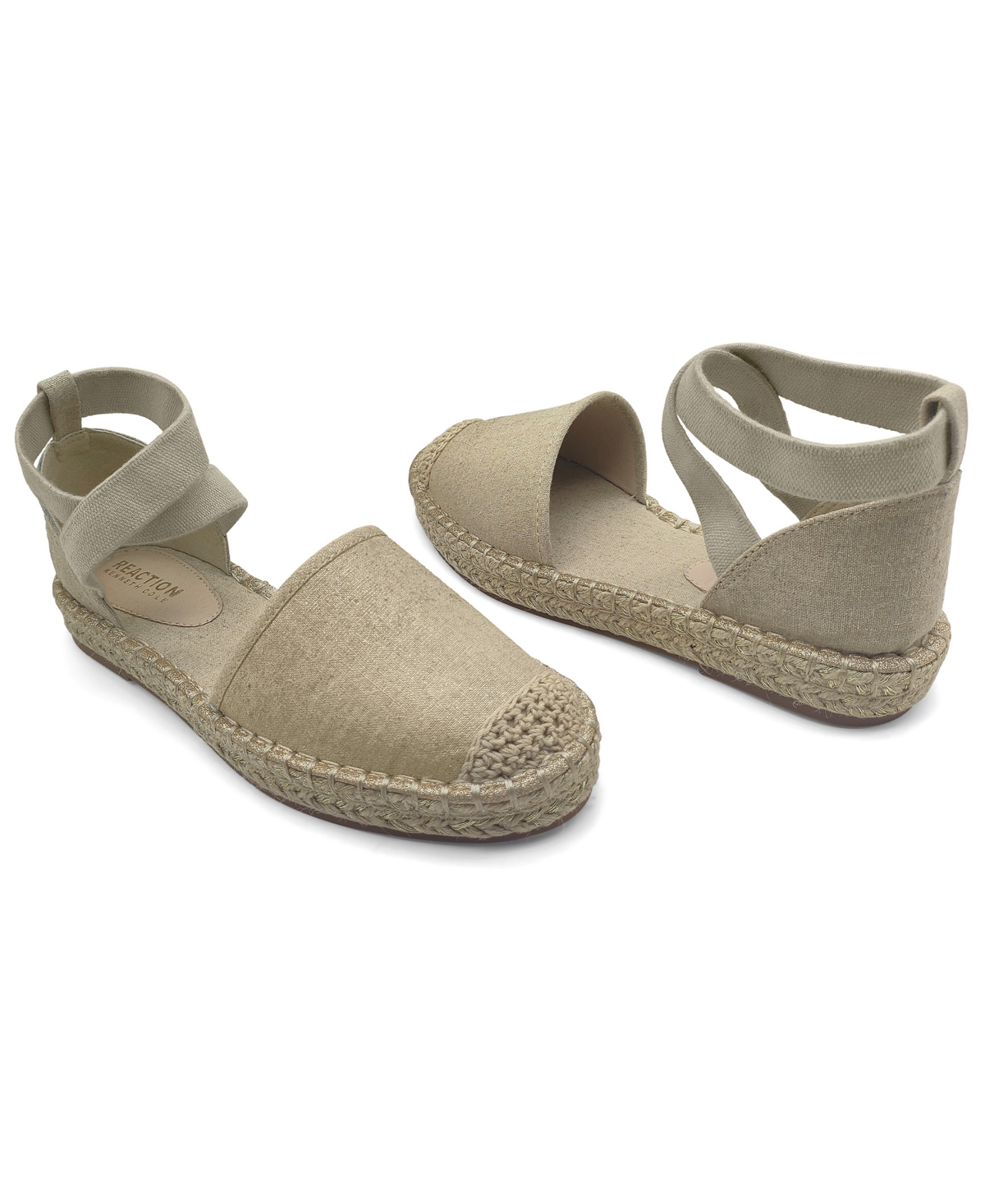 Kenneth Cole Reaction Women's Beech Almond Toe Espadrilles In Platinum
