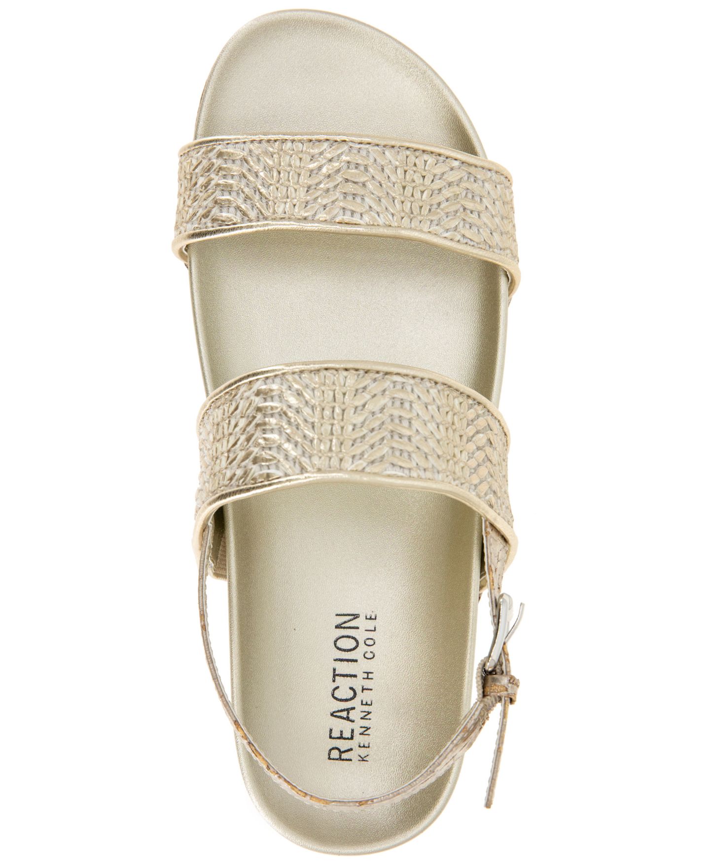 Женские сандалии Kenneth Cole Reaction Debra2 Wedge, цвет: Натуральный / Золотой — фото 4