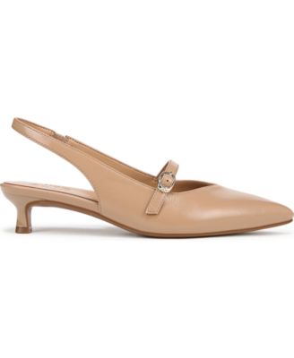 Women's Grayson Pointed Toe Kitten Heel Slingback Pumps