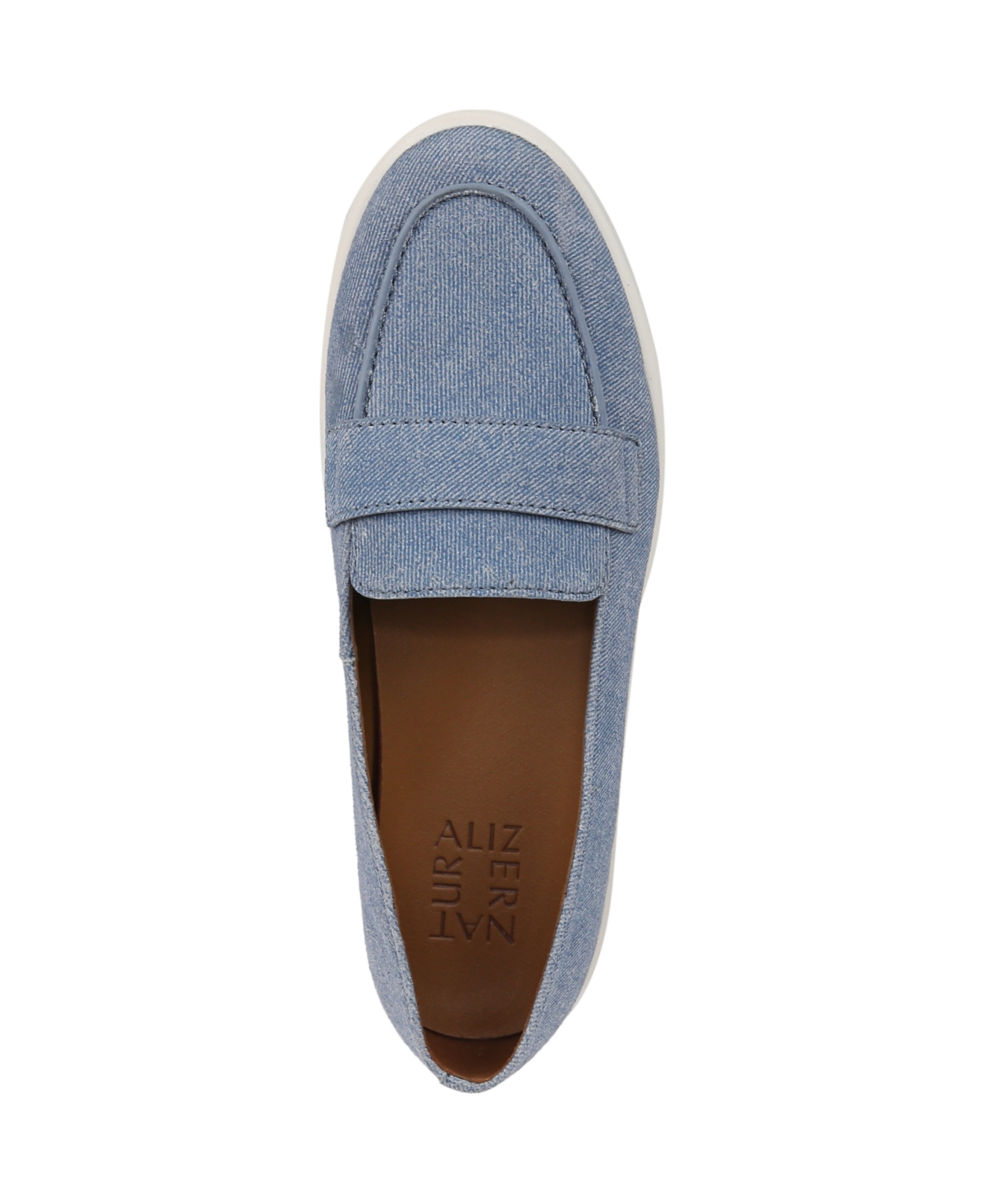 Shop Naturalizer Women's Karis Closed Round Toe Hybrid Penny Loafers In Denim Blue Denim Suede