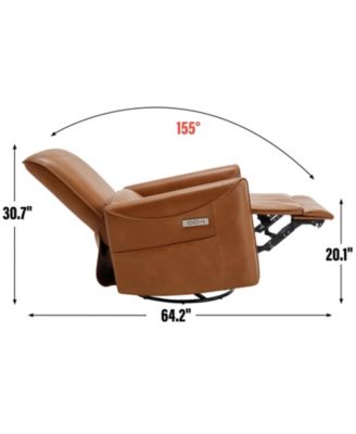 Massage Recliner - 360° Swivel & Heat Rocking Chair