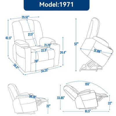 Power Lift Recliner with Massage & Heat
