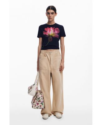 Women's Large flower T-shirt