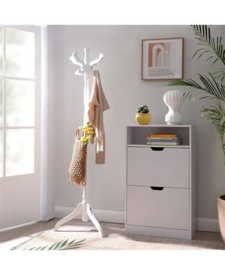 Traditional Classic Coat Rack with Hooks for Entryway Storage