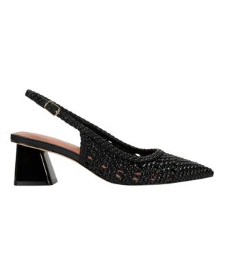 Women's Lulia Woven Block Heel Slingback Pumps