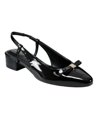 Women's Andies Bow Block Heel Slingback Pumps