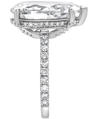 Certified Lab Grown Diamond Pear Cut Hidden Halo Engagement Ring (7-3/4 ct. t.w.) in 14k Gold