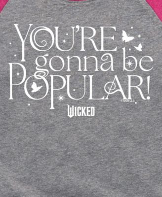 Little Girls Popular Graphic Raglan T-shirt