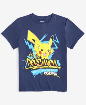Little & Big Boys Pikachu Pokémon Graphic Short-Sleeve T-Shirt, Exclusively at Macy's