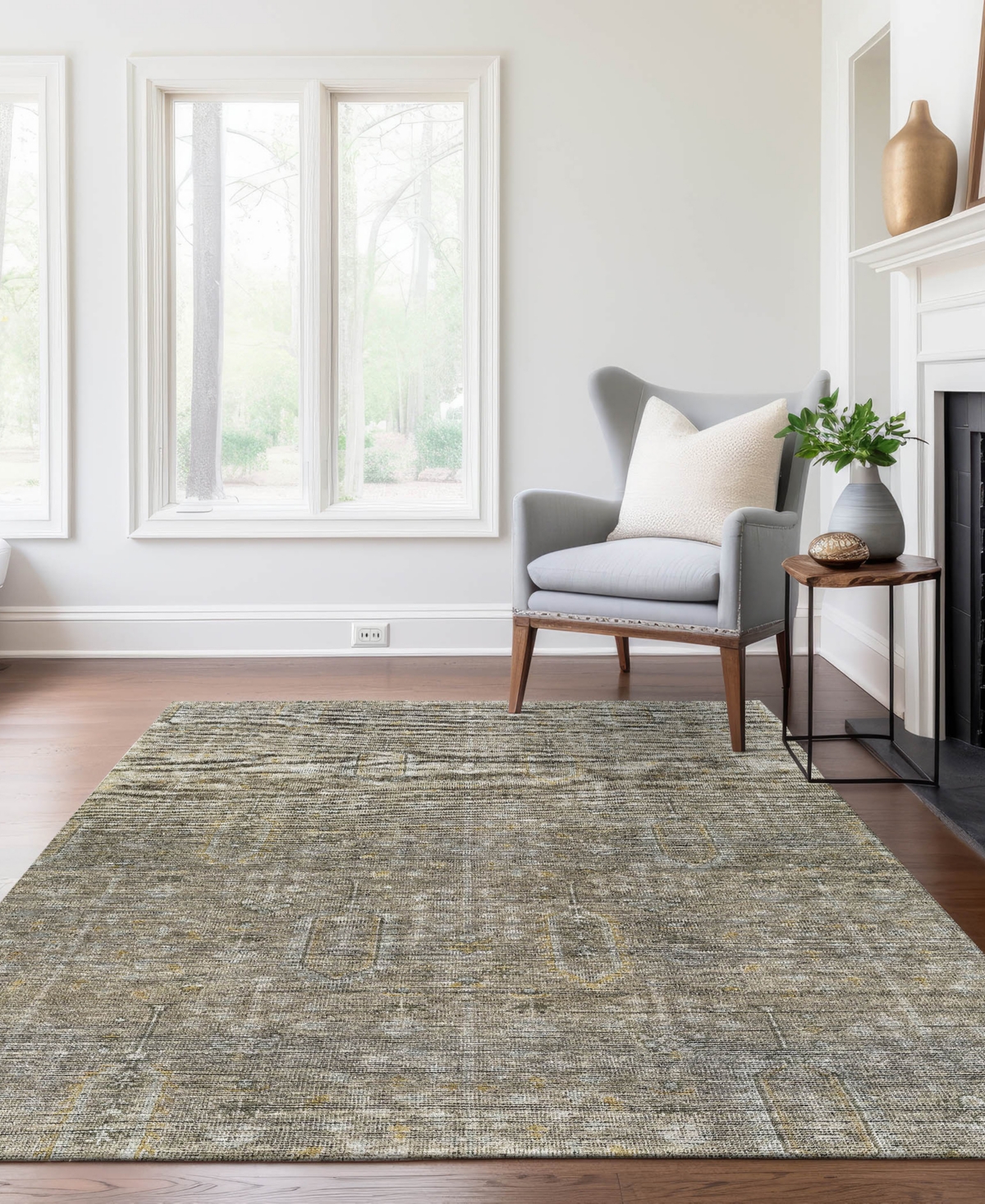Addison Chantille Acn790 3'x5' Area Rug In Taupe