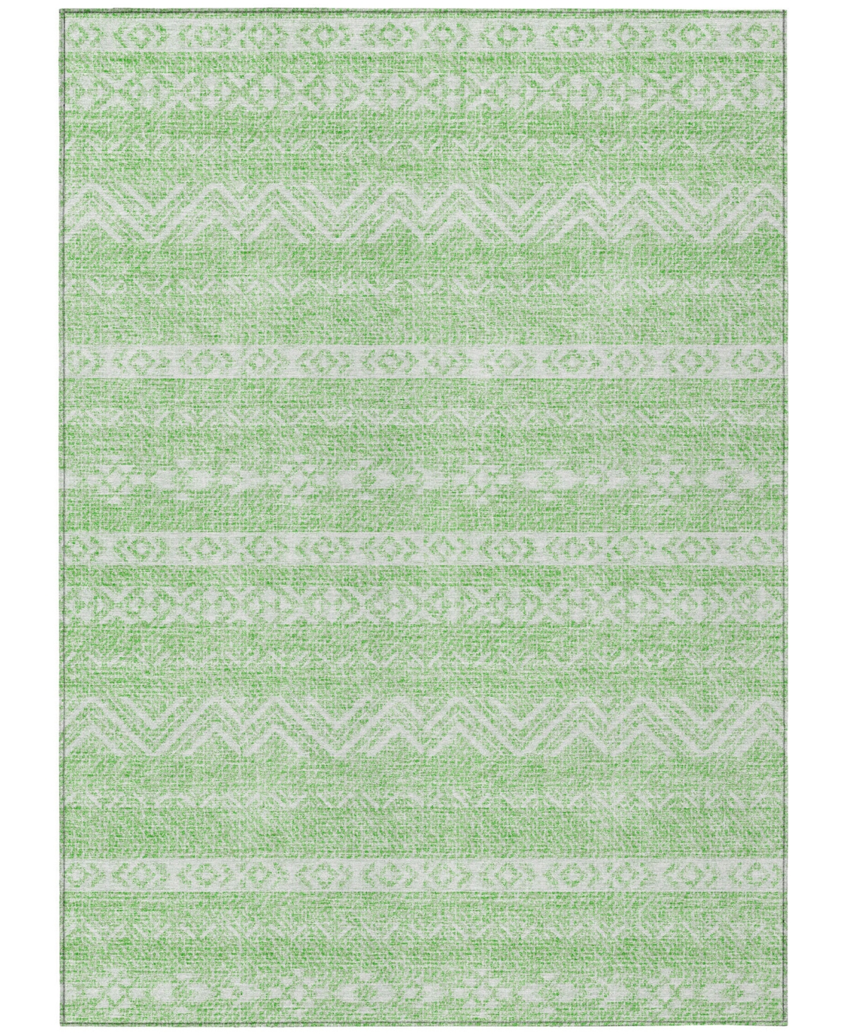 Shop Addison Chantille Machine Washable Acn803 5'x7'6'' Area Rug In Lime