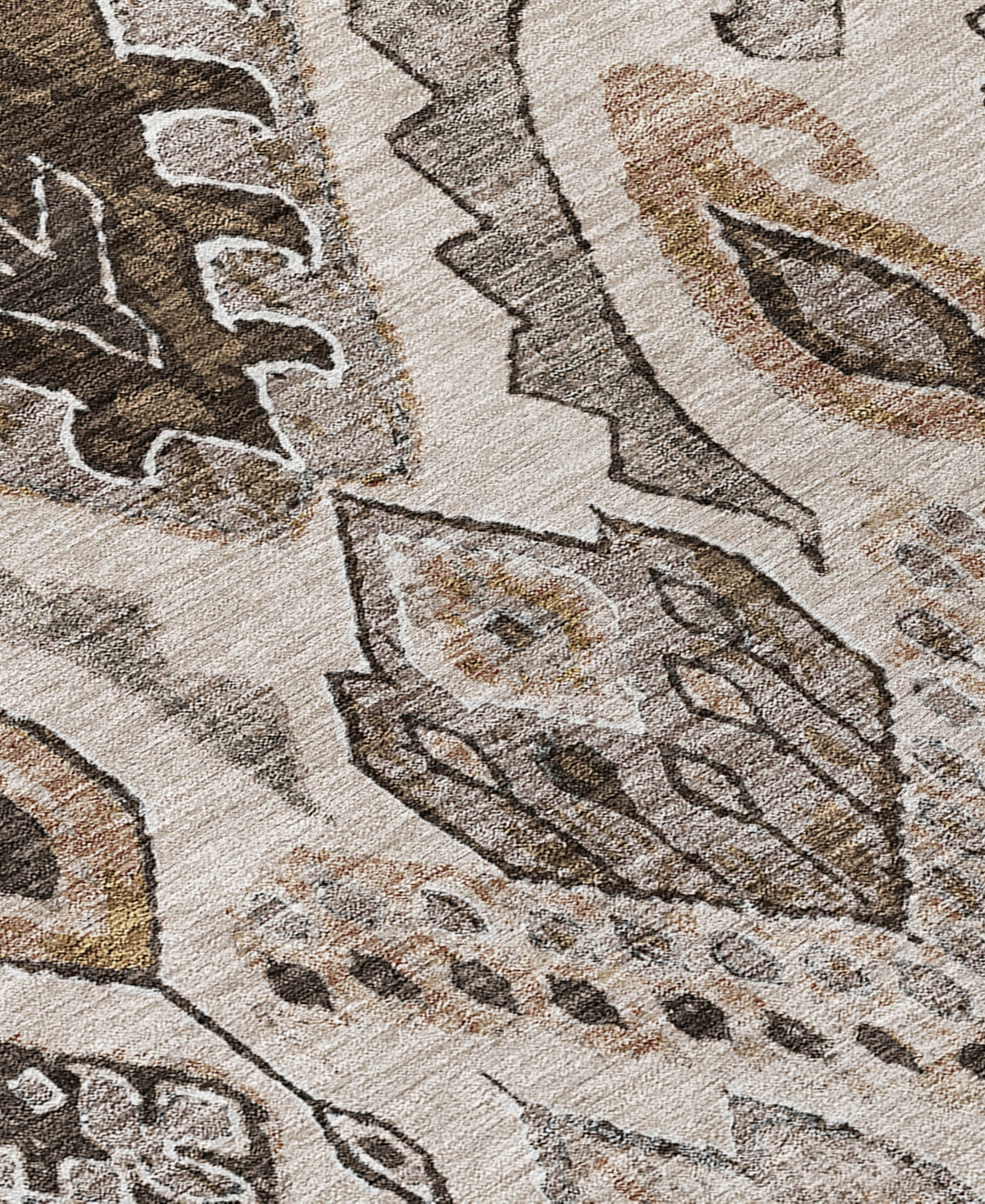 Addison Chantille Machine Washable Acn775 8'x10' Area Rug In Brown