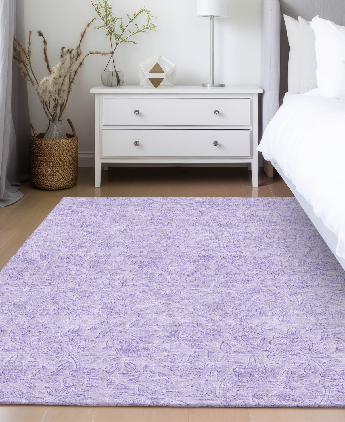 Addison Chantille Acn782 8'x10' Area Rug In Lilac