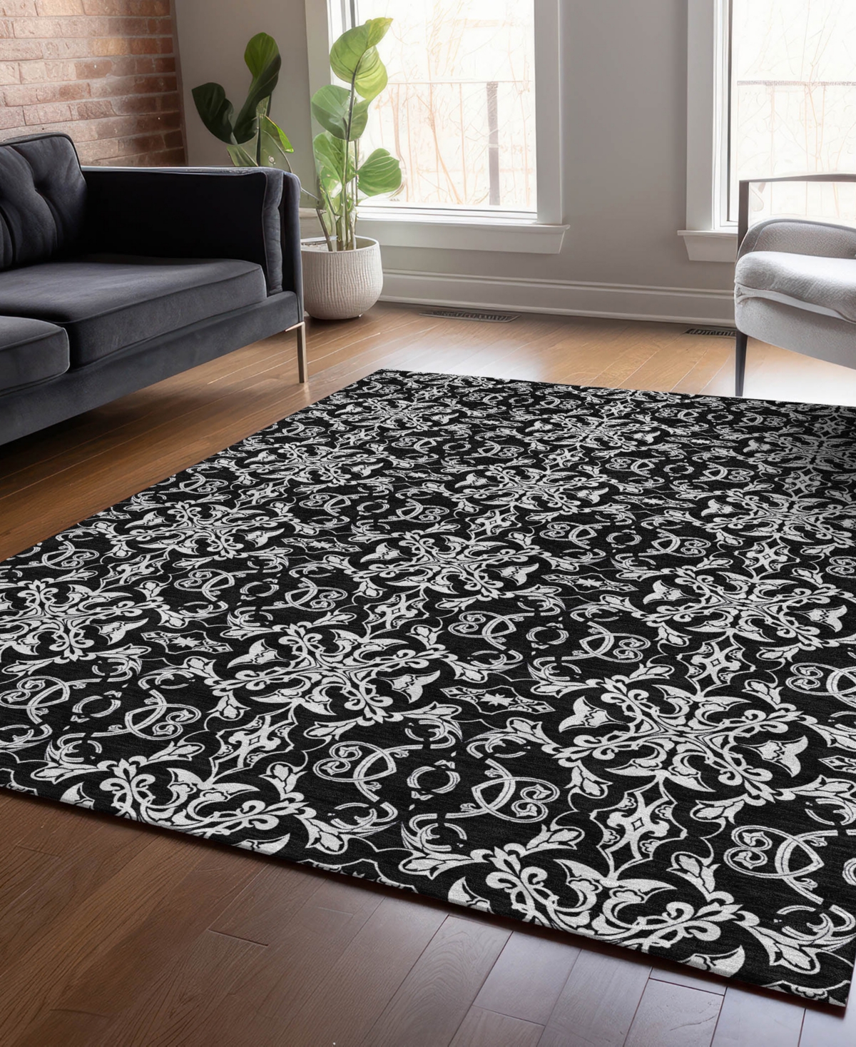 Addison Chantille Acn785 9'x12' Area Rug In Ivory