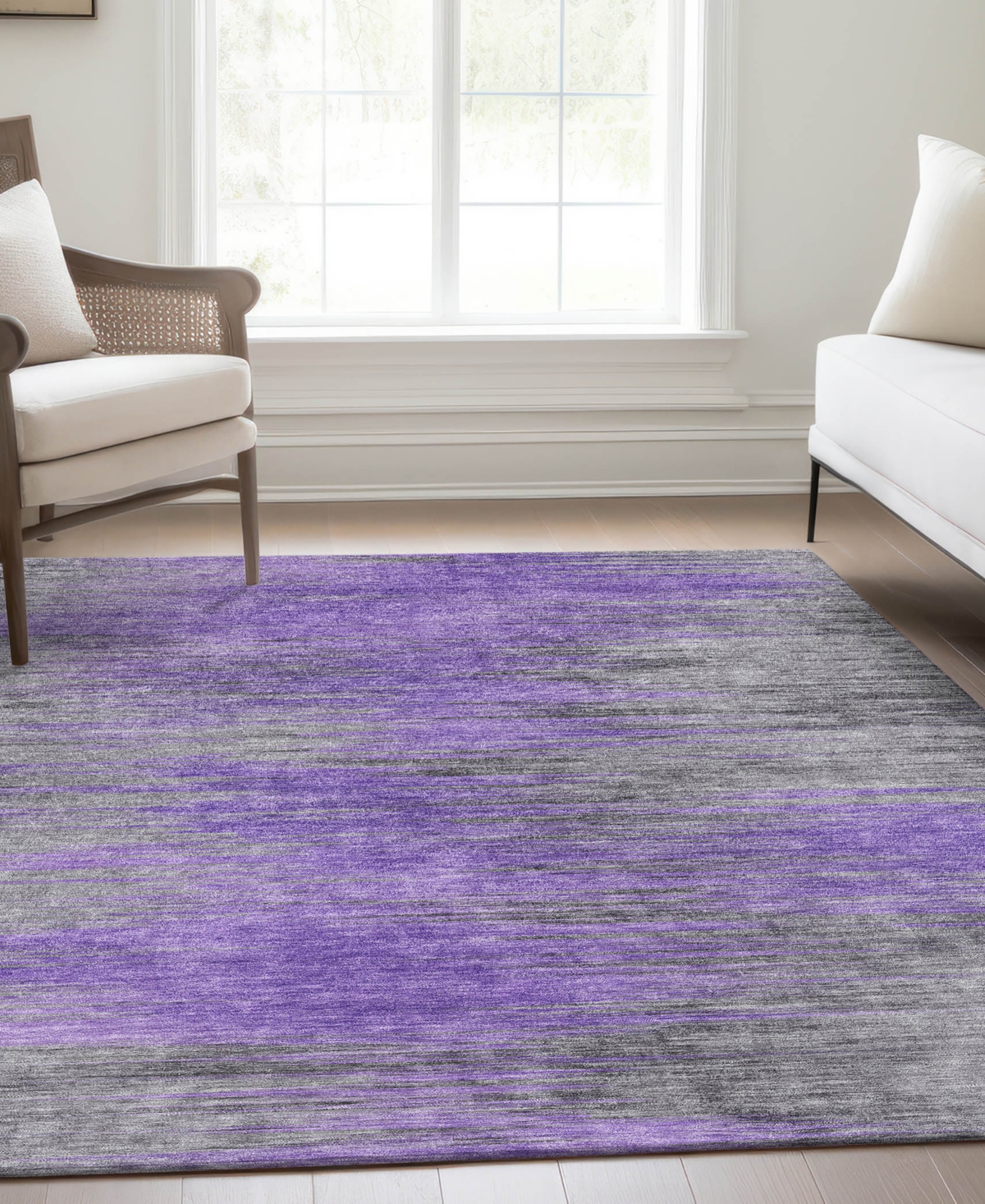 Addison Chantille Acn793 9'x12' Area Rug In Purple
