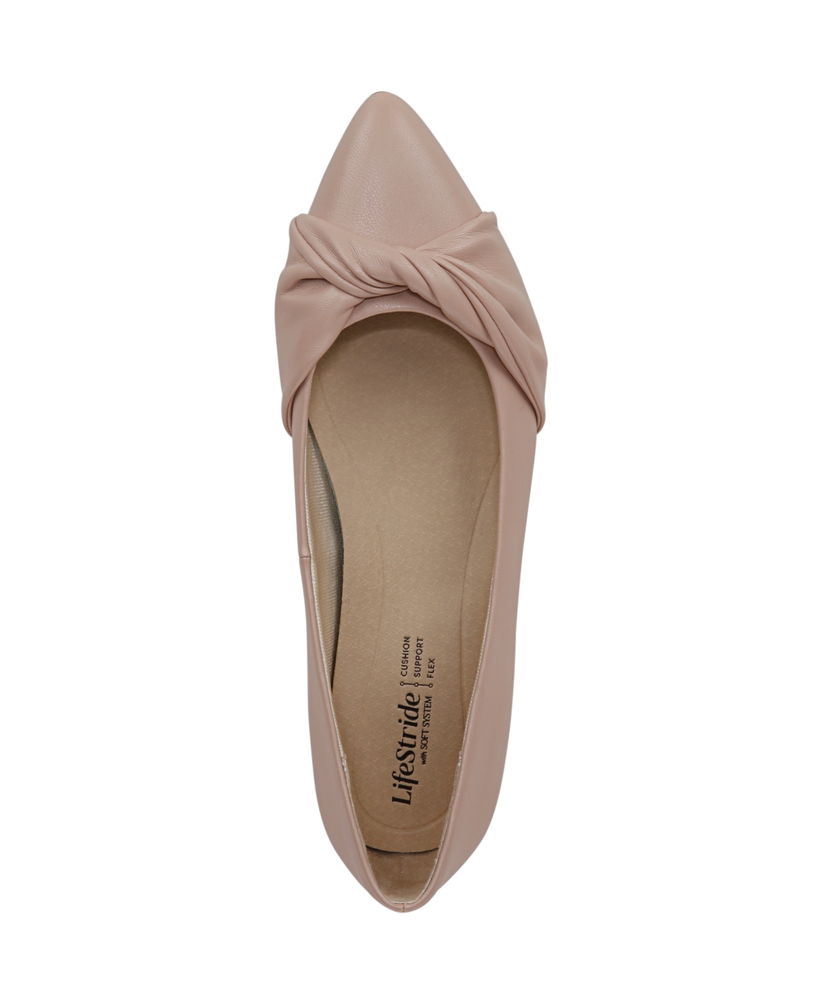 LIFESTRIDE WOMEN'S PALM POINTED TOE BALLERINA FLATS 