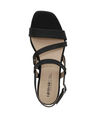 Women's Janet Square Open Toe Slingback Dress Sandals