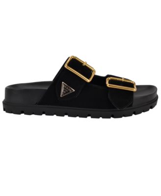 Women's Fasten Double-Buckle Footbed Sandals