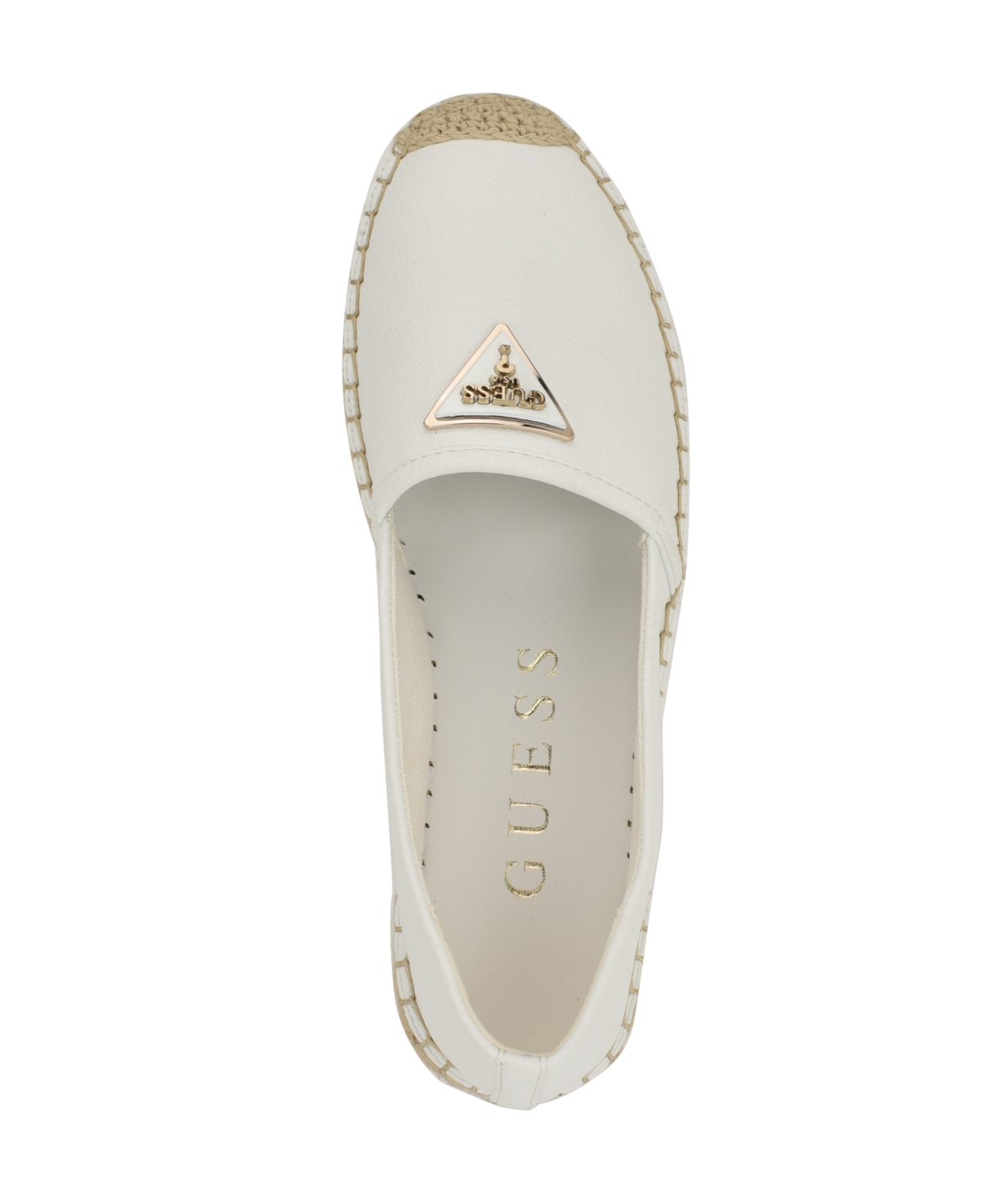 Guess Mones Platform Espadrille In Ivory