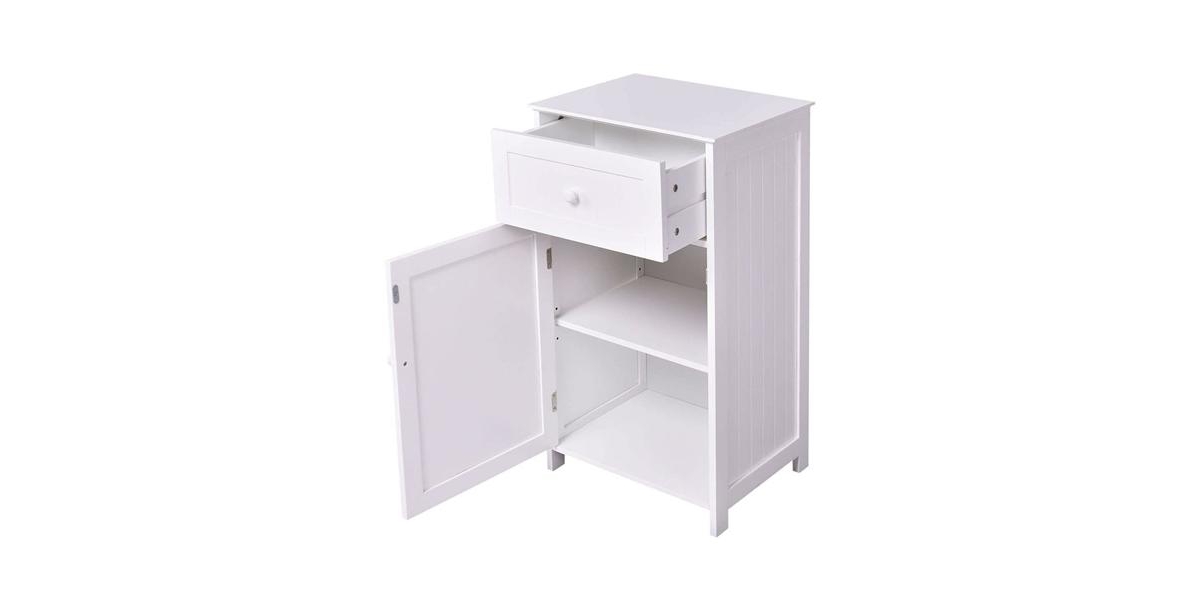 Slickblue Bathroom Storage Floor Cabinet with Water-Resistant Finish Durable and Stylish Organizer