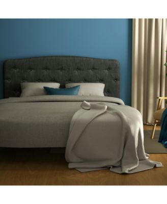 Faux Linen Headboard with Adjustable Heights