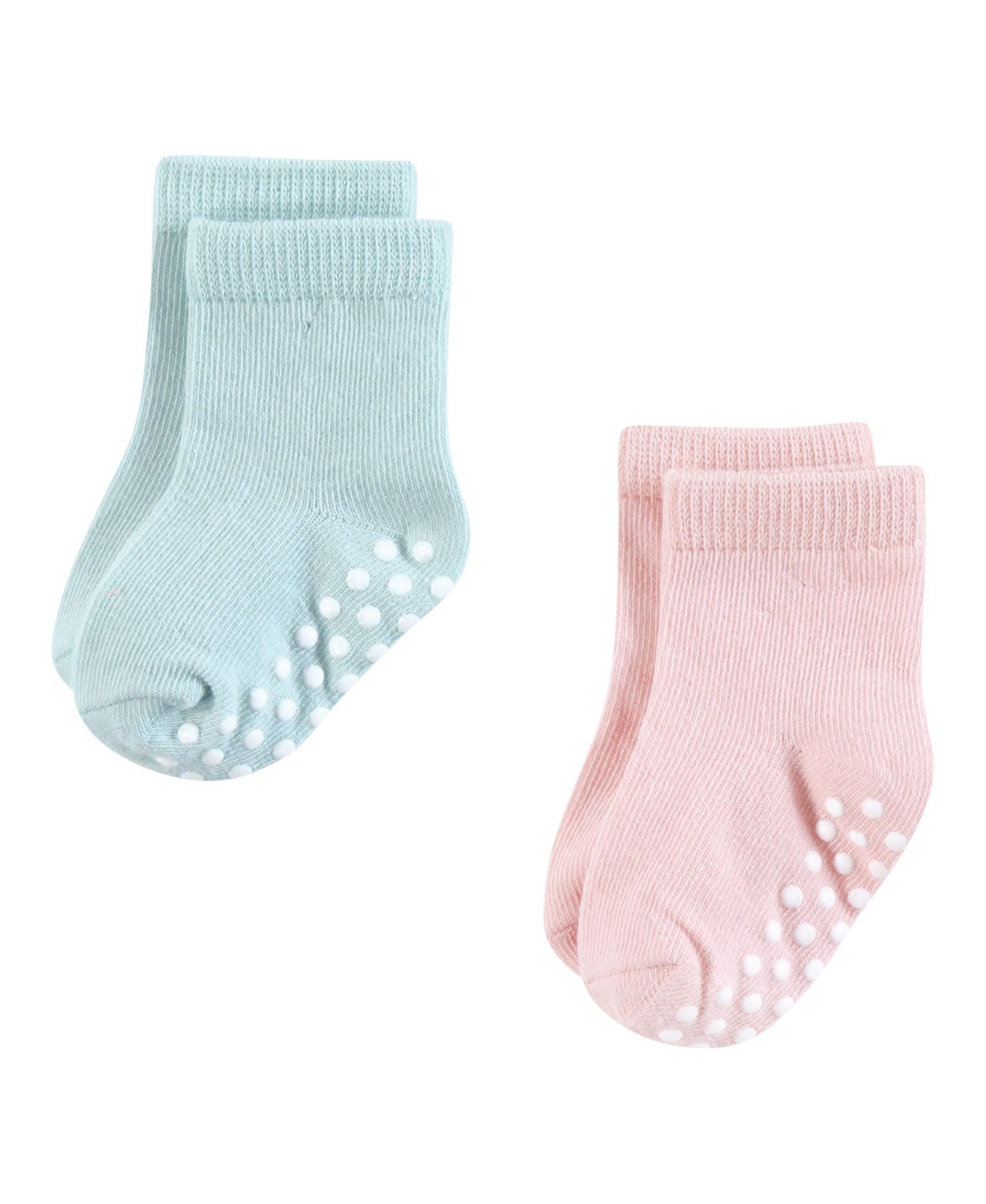 Hudson Baby Baby Girls Hudson Cotton Rich Newborn and Terry Socks, Months - Soft dots