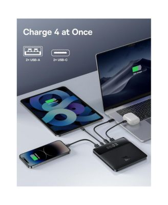 Laptop Power Bank, 20000mAh 100W Fast Charging Portable Charger with Digital Display, Blade HD Slim Battery Pack for Laptop, Black