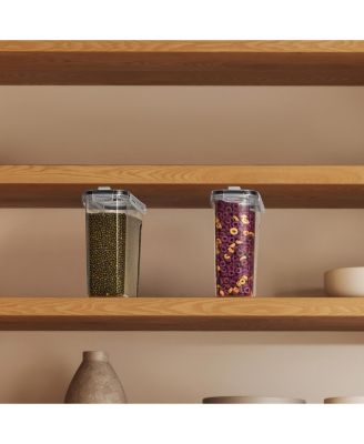 2 Pack (2L/8.4 Cups) Airtight Food Storage Dispensers for Beans, Pasta, Cereals, and More