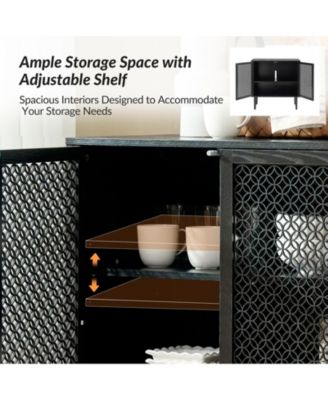 Giovanna Modern 32"Tall 2-Door Accent Cabinet with Adjustable Feet