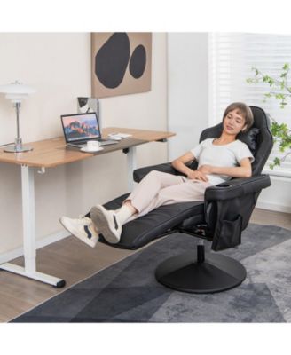 Massage Video Gaming Recliner Chair with Adjustable Height