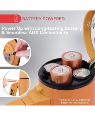 Portable Megaphone with Siren, 20 Watt Power, Aux Input for MP3, Automatic Siren, Lightweight