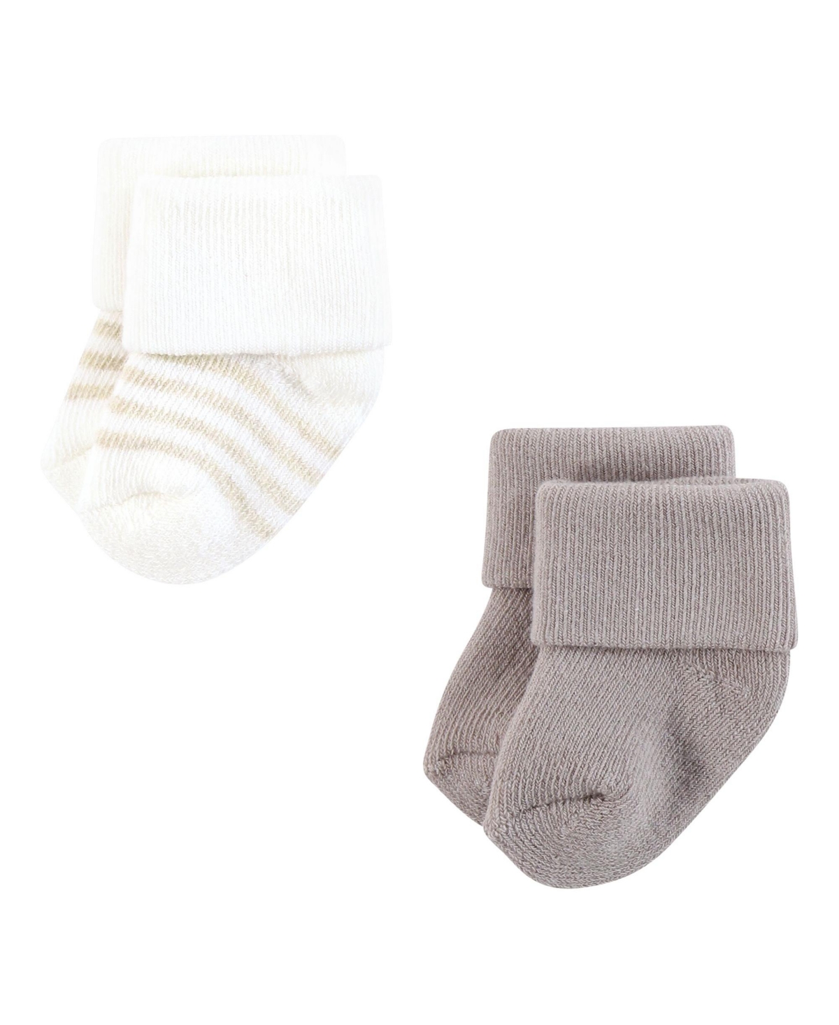 Hudson Baby Baby Boys Hudson Unisex Cotton Rich Newborn and Terry Socks, Months - Taupe sheep
