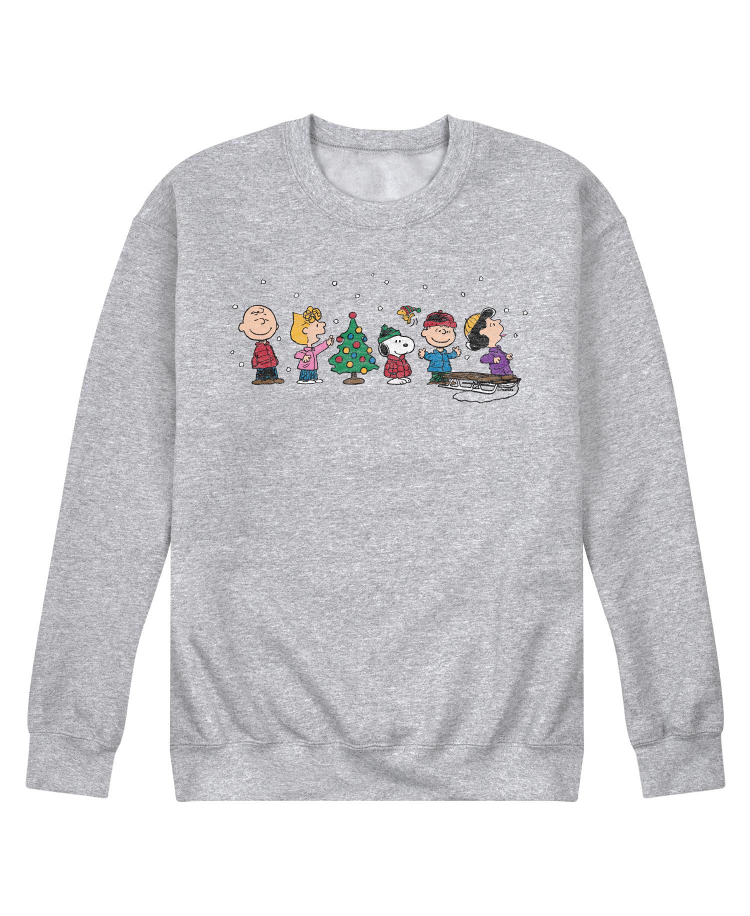 Men's Peanuts Holiday Long Sleeve Fleece