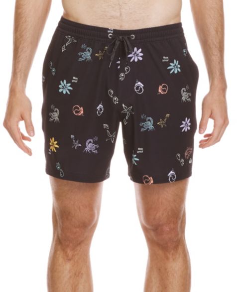 Пляжные шорты Surfsilk для мужчин — Quiksilver, цвет: Чёрный