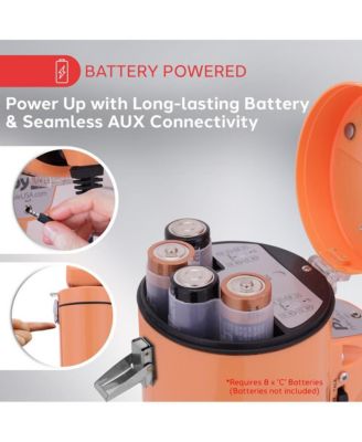 50-Watt Portable Megaphone with Siren, MP3 Input, Automatic Siren, Shoulder Strap, Lightweight