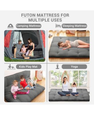 Japanese Floor Mattress Twin, Portable Futon Mattress Thicken Sleeping Mattress, for Camping & Guest Room